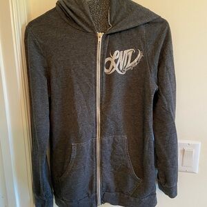 Lauren Moshi gray zip up hoodie